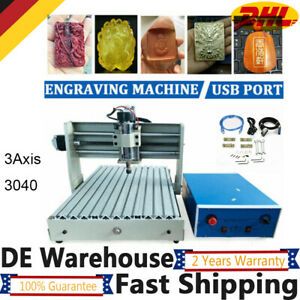 USB 3Axis 3040 CNC Router Engraver 400W Drilling Carving Machine 3D Cutter 220V