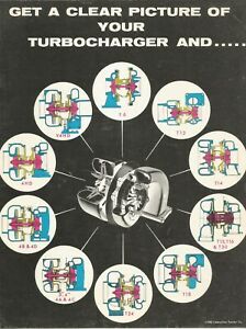 CATERPILLAR OLD 1965 BROCHURE &#034;Get a clear picture of your turbocharger&#034;