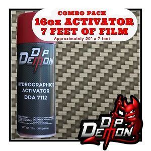 16oz hydrographic film / activator Carbon Fiber Weave hydro dip dipping wizard