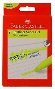 Faber-Castell Gel Textliner High lighter Pack of 6 Yellow