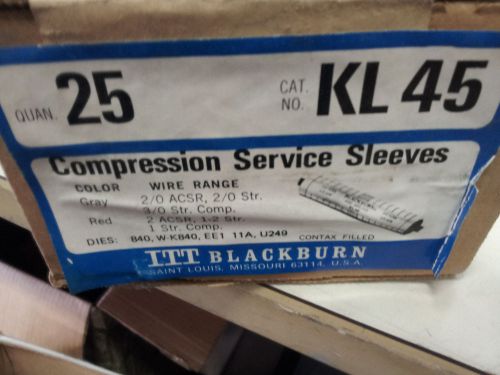 BLACKBURN KL45 COMPRESSION SERVICE SLEEVE NEW IN BOX 25 PACK #B62