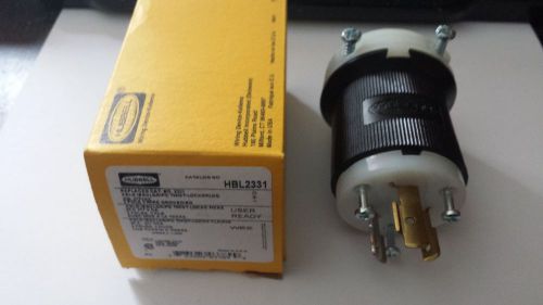 Hubbell twist-lock plugs - 1 male hbl2311 -1 female hbl2313 for sale