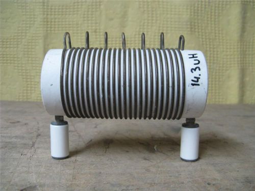 Fixed air wound high power coil 14.3 uhy for sale