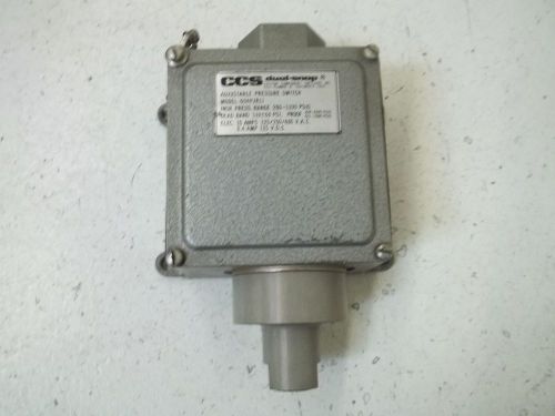 CCS 604PJR11 ADJUSTABLE PRESSURE SWITCH *NEW OUT OF A BOX*