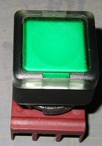 SQUARE PUSH-BUTTON SWITCH  1 1/8&#034; SQ. 1-HOLE MOUNTING