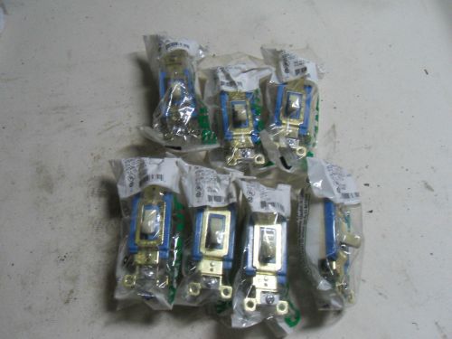 (Q5-4) LOT OF 7 NEW BRYANT 4801-I 1P 15A TOGGLE SWITCHES