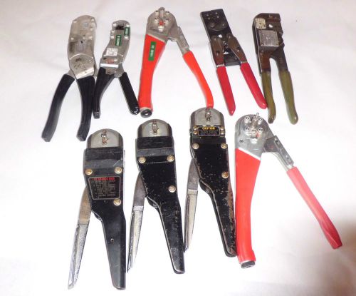 9 buchanan astro thomas betts burndy itt cannon electrical crimper hand tool for sale
