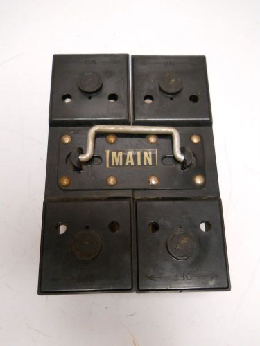 Ilsco double main fuse panel pull block holder  200 amp fuse steampunk for sale