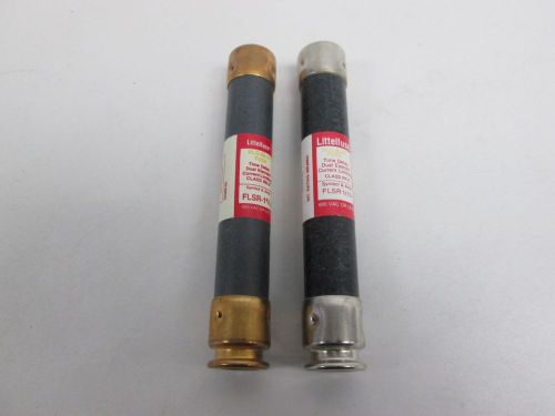 LOT 2 NEW LITTELFUSE FLSR-1 6/10 FLSR 1/10 SLO-BLO 600V-AC FUSE D318343