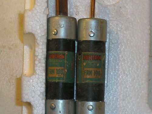 (LOT OF 2)FUSETRON FRN 100 AMP FUSE 100 AMP