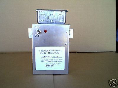 NEW!Static 3 Phase Anderson Converter 1-5 HP Heavy Duty