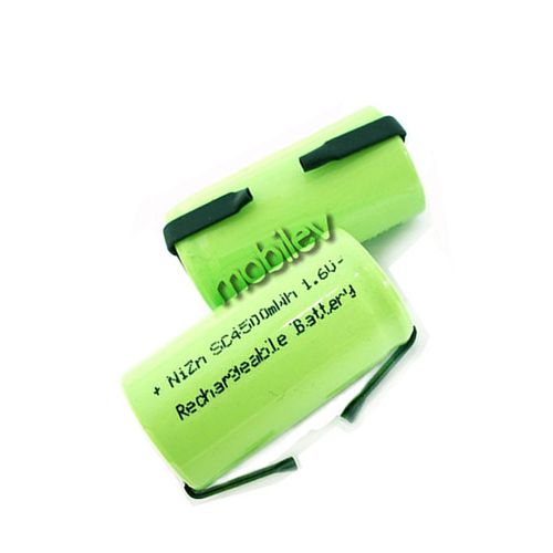 24 x 4500mwh sub c 1.6v volt nizn rechargeable battery cell pack with tab green for sale