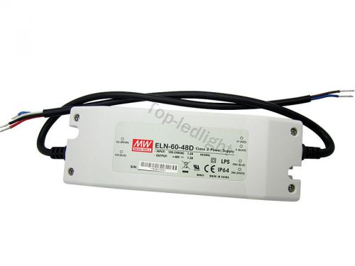 New meanwell eln-60-48d 60w switching power supply driver 24v- 48v 0-10v dimming for sale