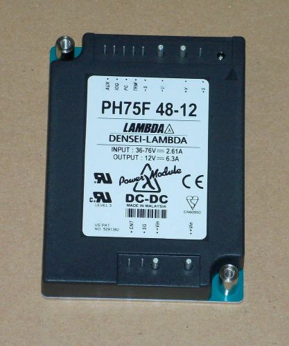 Lambda ph75f 48-12 dc to dc converter module for sale