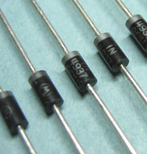 100 - Pieces Motorola 1N4937 1A 600PIV Fast Recovery Rectifier Diode