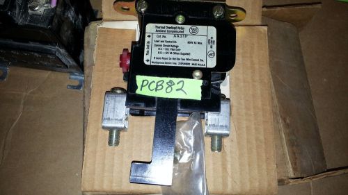 Nib westinghouse panel mount thermal overload relay aa31p single pole size 3 new for sale