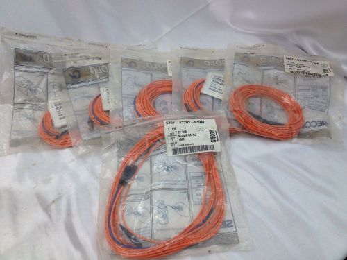 (6) Siecor 5097-A7792-010M 10M Cable 2F RIB Fiber STPC/MTRJ