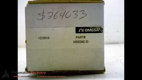 OMEGA HX92AC-D RELATIVE HUMIDITY TRANSMITTER WALL, DUCT MOUNT &amp; REMOTE, NEW