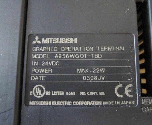 New Mitsubishi HMI Touch Screen A956WGOT-TBD