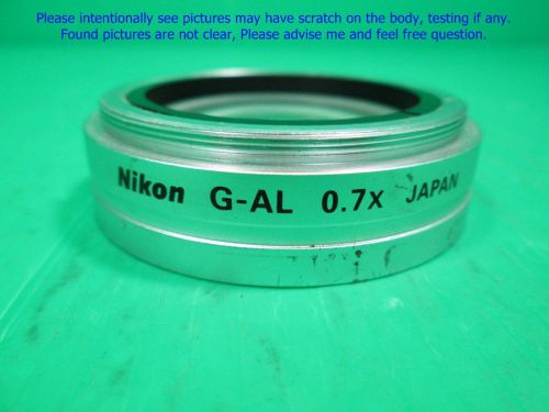 1 unit of Nikon G-AL 0.7x, Auxiliary Objective Lens for SMZ 654 660 745, Lens