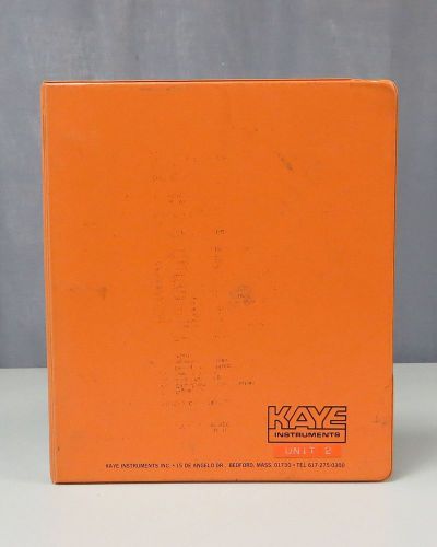 Kaye Instruments Digistrip III Users Guide &amp; Model 373 RTD Operating Manual