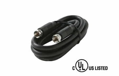 Steren 205-440BK 75&#039; F-F Black RG6/UL Cable