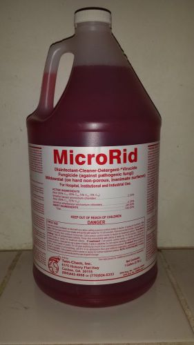 Microrid disinfectant spray plus mold remediation, sewage, 1 gallon new for sale