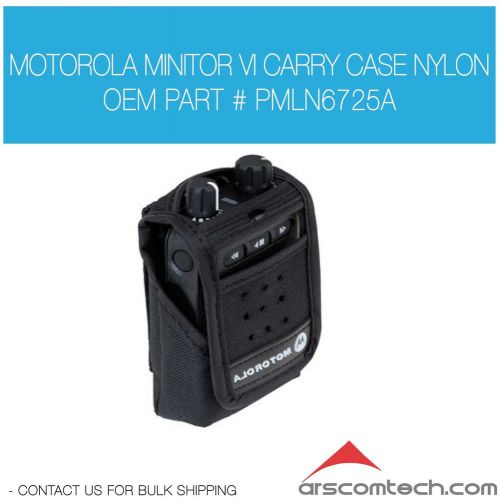 New motorola minitor vi 6 nylon pager case pmln6725a for sale