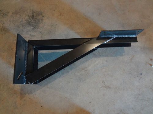 LARGE HEAVY DUTY STEEL ANGLE BRACKET WITH PLATES 1/4&#034; THICK 31&#034; X 12&#034; X 4&#034; NEW
