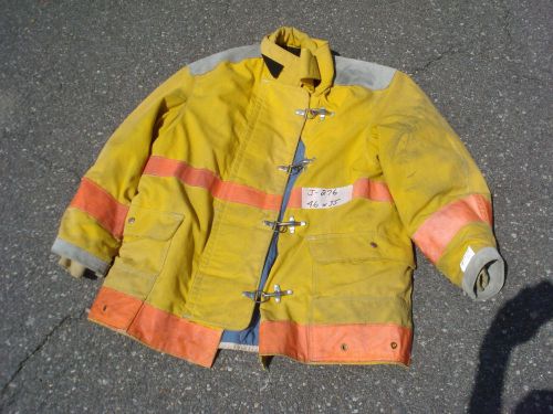 46x35 Big Jacket Coat Firefighter Bunker Fire Gear BODY GURAD....J276