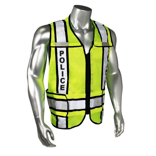 Police Law Enforcement Breakaway Mesh Safety Vest Radian Radwear LHV-207-3G-BLKJ