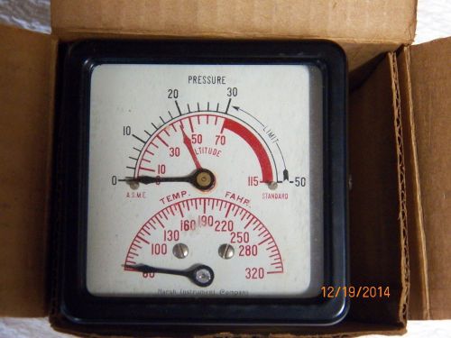 Marsh instruments co. vintage thermometer # w0215 descrip. 626 tridicator for sale