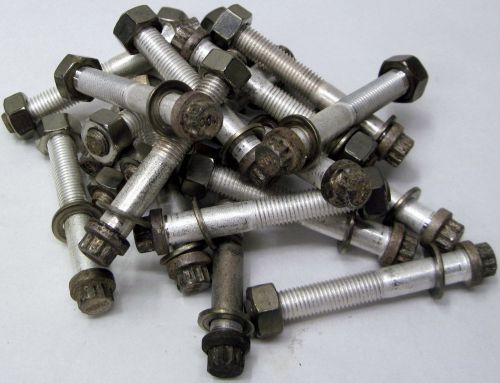 Twenty cf conflat vacuum fitting flange bolts 12-point aluminum 8&#034; dn-150 dn-160 for sale