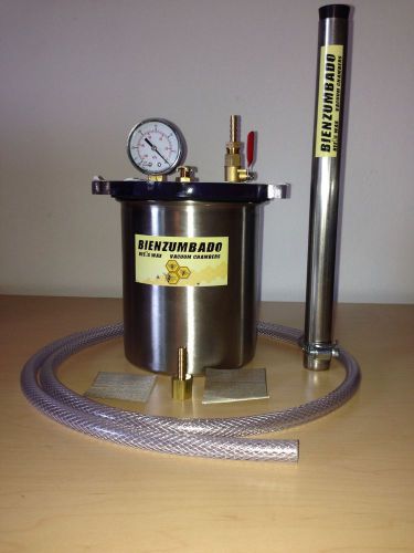 Deggasing vacuum chamber kit  1/2 gal capacity polycarborbinate top for sale