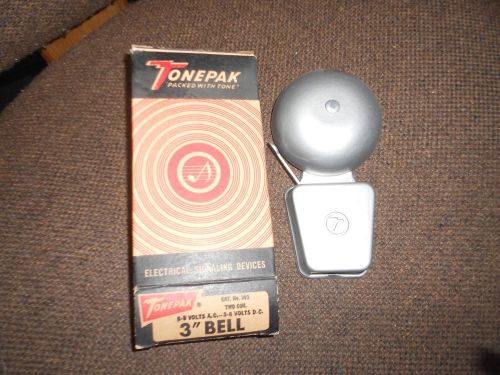 Tonepak 303 signal 3&#034; vibrating bell fire alarm new security protection nib coil for sale