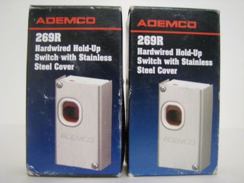 2 Ademco Honeywell 269R Burglar Alarm Vista20P Wired HoldUP SwitchStainlessSteel