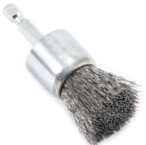 Forney Industries 72737 Coarse Wire End Brush, 1&#034; 1/4&#034;HEX Shank