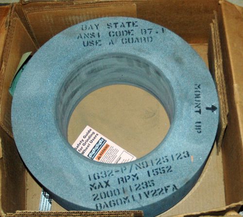 Tyrolit 16&#034; d x 6&#034; t x 9&#034; h grinding wheel 8a601m1 1v22fa, max rpm 1552, new for sale