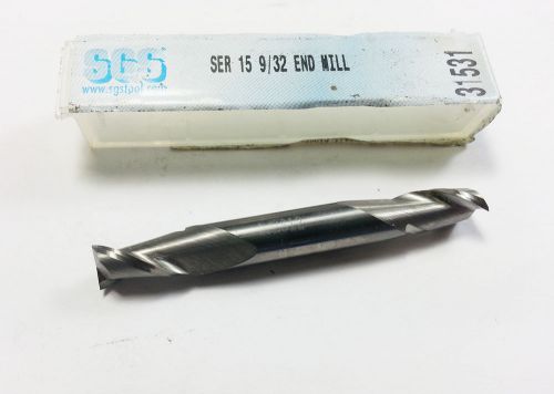 9/32&#034; SGS Solid Carbide 2 Flute Double Stub End Mill 31531 (N 552)