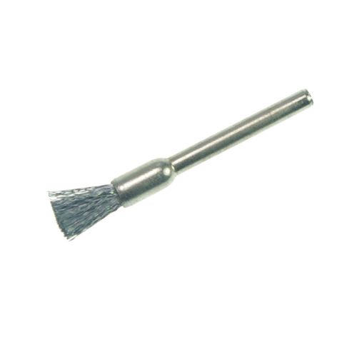 5 x  5mm end stainless steel wire brush 3mm mandrel for rotary tools for sale