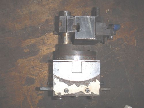 SWIVEL TILTING TURRET WITH CUTOFF BLADE FOR PARTS MACHINIST JIG FIXTURE