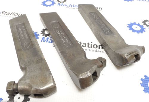 (3) ARMSTRONG 2-L &amp; 2-S LATHE TOOL HOLDERS W/ 1-3/8&#034; X 5/8&#034; SHANKS