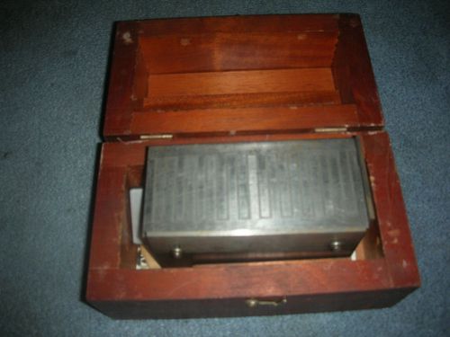 Brown &amp; Sharpe 745-255 Permanent Magnet Block with Grid, 5-1/4&#034; Length, 2-7/16&#034;