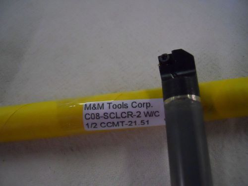 1 new 1/2&#034; solid carbide boring bar takes ccmt 21.51 carbide insert w/ cool z269 for sale