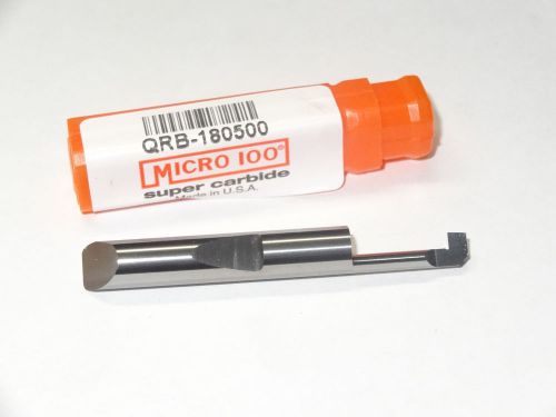 Micro 100 qrb-180500 .180&#034; quick change solid carbide reverse boring tool holder for sale