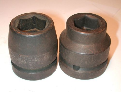2 nos williams usa 1&#034; dr regular shallow 6 point impact sockets 15/16 &amp; 1-1/16&#034; for sale
