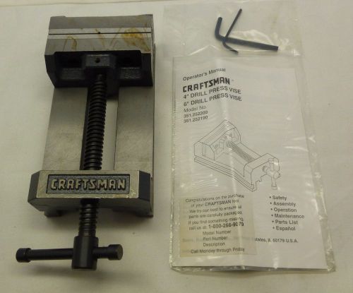 Lot of (2) High Quality Craftsman 4&#034; Drill Press Vise - Brand New! Made in USA!