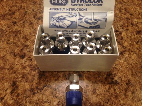 Hoke - Gyrolok  ( box of 10)  1/2&#034; MPT x 1/4&#034; Tube