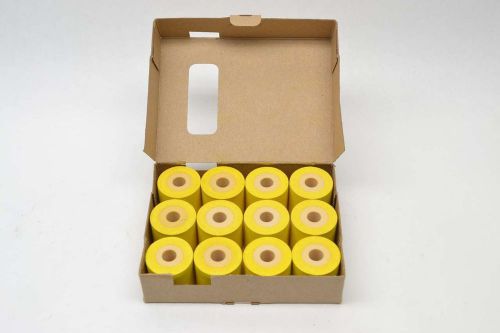LOT 12 NEW MARKEM 997A/9880 932 TOUCH DRY YELLOW INK ROLL 32MM WIDE B376706