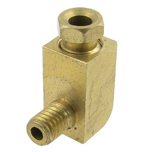 Brass quick coupler ferrule elbow 0.23&#034; male thread pipe connector for sale